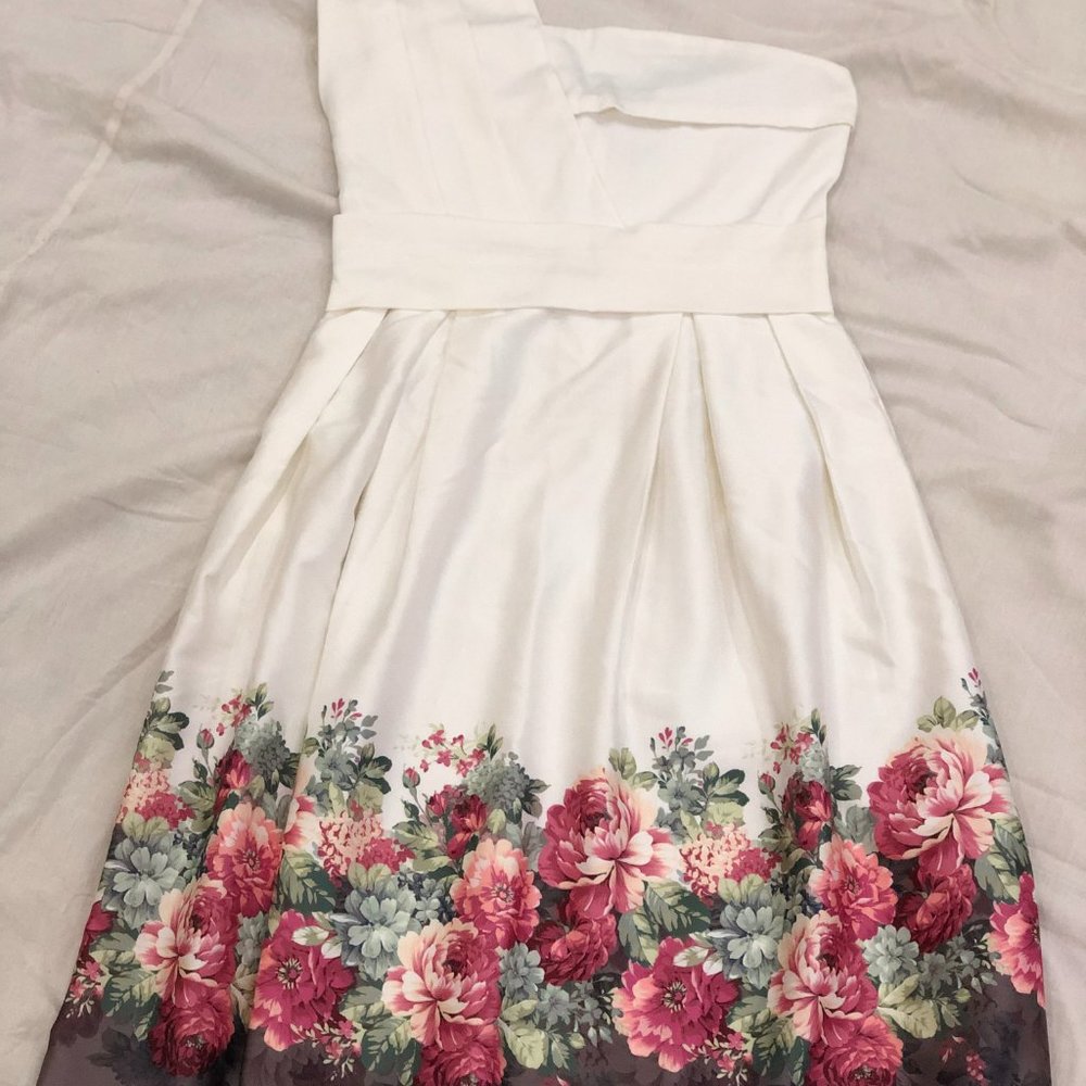 White midi prom dress